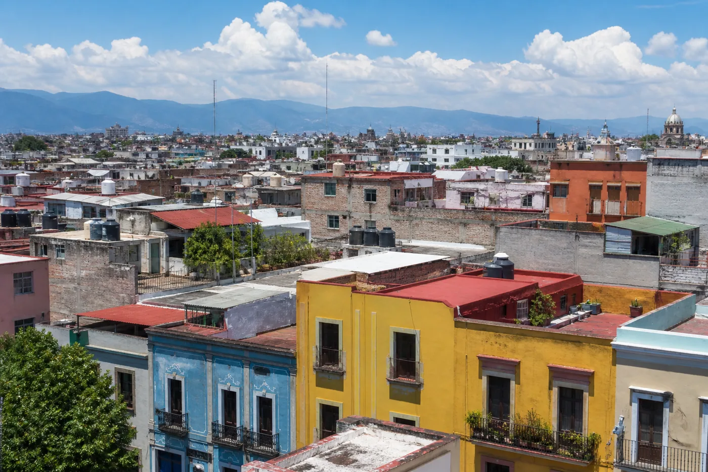 Rooftops above an ESL destination week